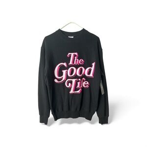 JACK’S SURFBOARD Crew Neck Black “The Goodlife” Sweatshirt Loose Fit XS BNWT